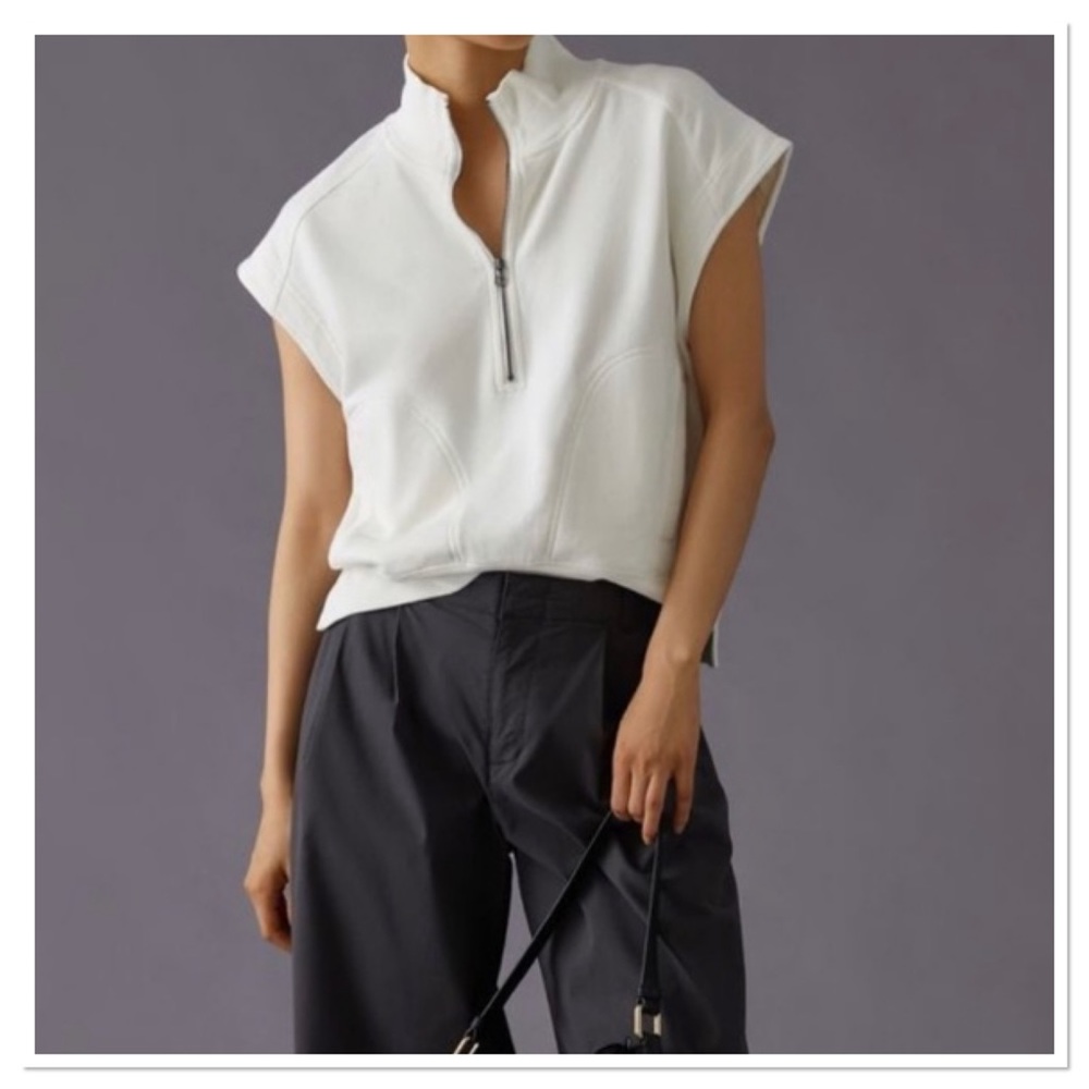 Daily Practice by Anthropologie The Sherwood Women’s Half Zip Top Shirt NWT